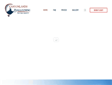 Tablet Screenshot of canyonlandsballooning.com